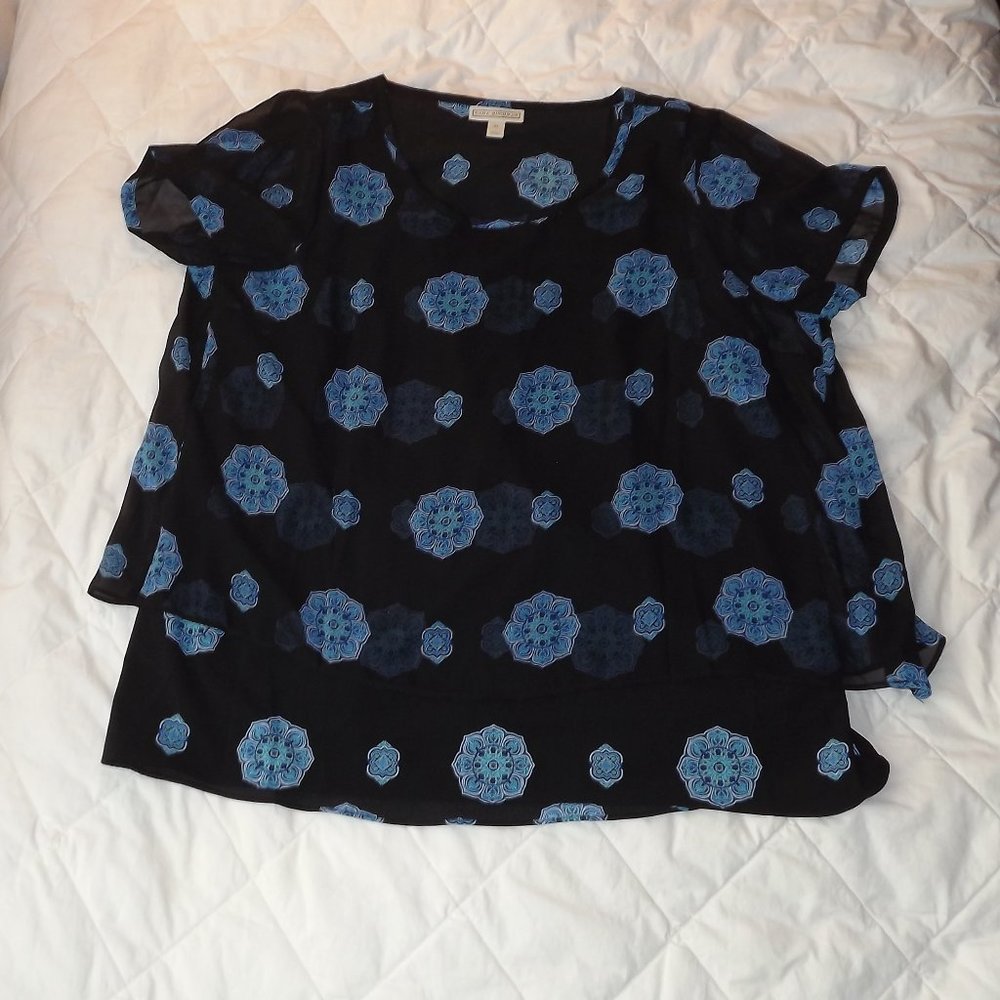 Dana Buchman Medallion Layered Top